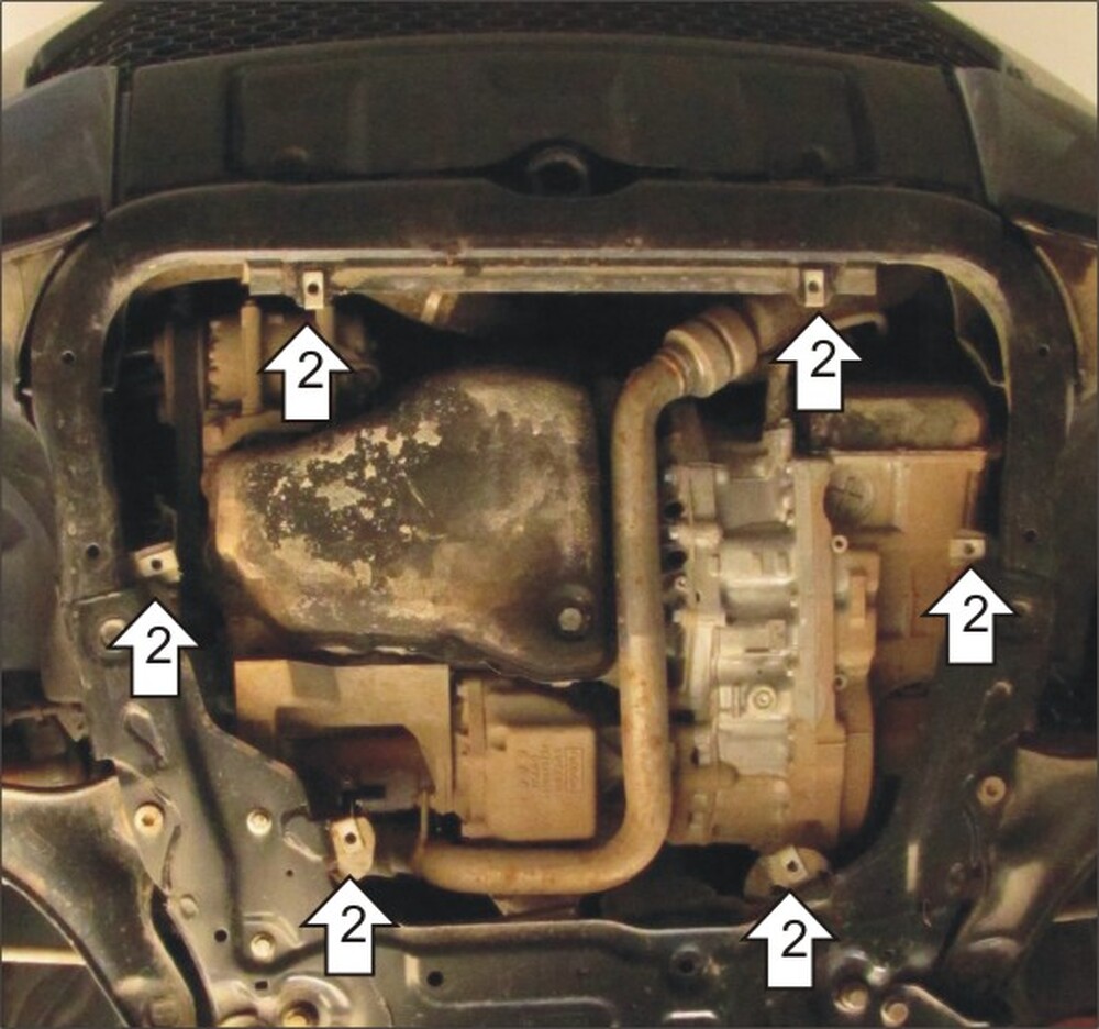 Защита MOTODOR двигателя, КПП Land Rover Freelander II  2006-2014 Внедорожник