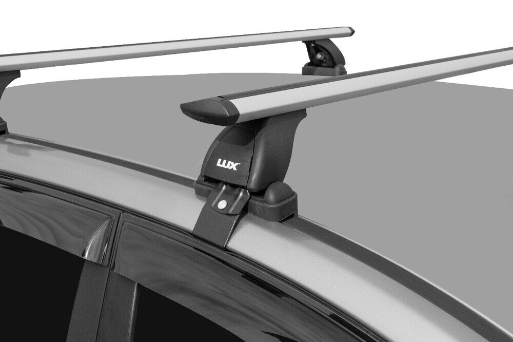 Багажник «LUX» с дугами 1,1м аэро-трэвэл (82мм) для а/м Geely MK I Sedan 2008-... г.в. Крепл. за двер.проемы