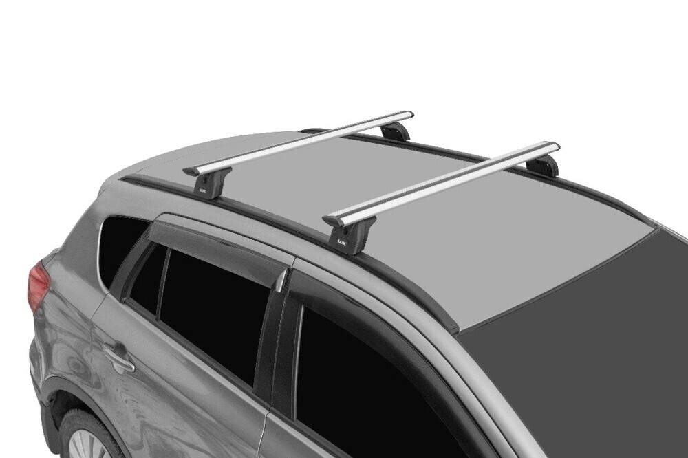 Багажник «LUX» с дугами 1,2м (82мм) черными Hyundai Santa Fe IV 2018-н.в.с интегр.