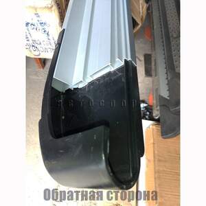 Пороги-подножки RAINBOW для TOYOTA HIGHLANDER 2008-2013 (алюминий+пластик) от ERKUL