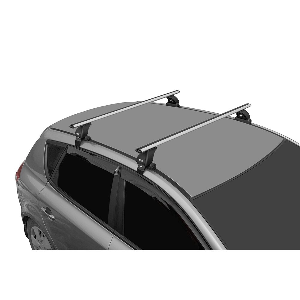 Багажник «LUX» с дугами 1,1м аэро-классик (53мм) для а/м Geely MK I Sedan 2008-... г.в. Крепл. за двер.проемы