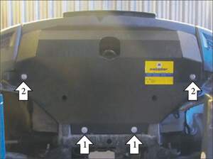 Защита MOTODOR радиатора, рулевых тяг Land Rover Discovery IV  2009-2014 Внедорожник