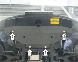 Защита MOTODOR радиатора, рулевых тяг Land Rover Range Rover Sport  2009-2012 Внедорожник