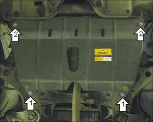 Защита MOTODOR двигателя, КПП Lexus ES 300  2002-2006 Седан