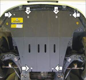 Защита MOTODOR двигателя, КПП Lifan Breez 2007- Хэтчбек, Седан