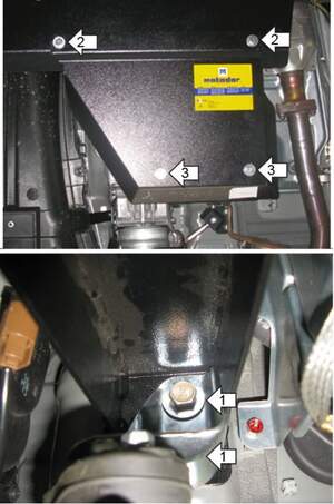 Усиленная защита раздаточной коробки (3 мм, сталь) для Mitsubishi Pajero IV 2006-2012, 2012-2020