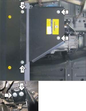 Усиленная защита раздаточной коробки (3 мм, сталь) для Mitsubishi Pajero IV 2006-2012, 2012-2020