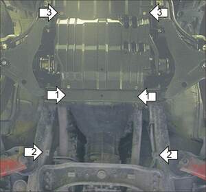 Усиленная защита картера двигателя, КПП (3 мм, сталь) для Mitsubishi Pajero Sport II 2008-2011 Усиленная защита картера двигателя, КПП (3 мм, сталь) для Mitsubishi Pajero Sport II 2008-2011