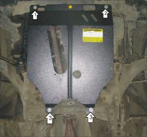 Защита MOTODOR двигателя, КПП Nissan Note  2006-2014 Вэн