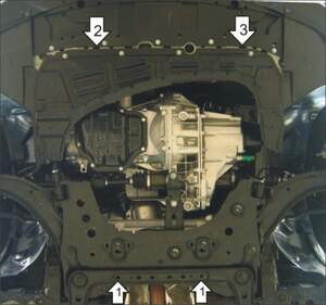 Защита MOTODOR двигателя, КПП Nissan NV200 2010- фургон