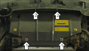 Защита MOTODOR радиатора Nissan Pathfinder  2005-2010 Внедорожник
