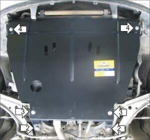 Защита MOTODOR двигателя, КПП Nissan Primera Р10,Р11 1990-2001 Седан