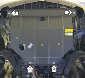 Защита MOTODOR двигателя, КПП Nissan Primera  2002-2009 Седан, Хэтчбек