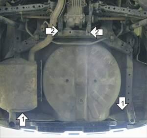 Защита MOTODOR заднего бампера Nissan X-Trail Т31 2007-2015 Внедорожник