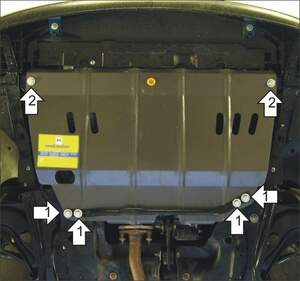 Защита MOTODOR двигателя, КПП Peugeot 207  2006-2012 Хэтчбек