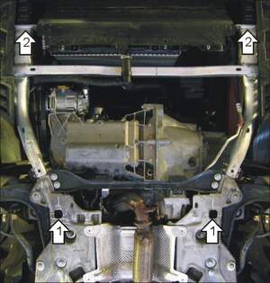 Защита MOTODOR двигателя, КПП Peugeot 407  2004-2008 Седан, универсал