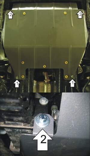 Защита MOTODOR двигателя, КПП Peugeot 407  2004-2008 Седан, универсал