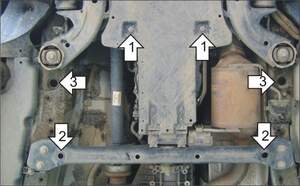 Усиленная защита КПП (3 мм, сталь) для Volkswagen Touareg 2002-2018, Porsche Cayenne 2002-2007 Усиленная защита КПП (3 мм, сталь) для Volkswagen Touareg 2002-2018, Porsche Cayenne 2002-2007