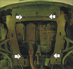 Защита MOTODOR двигателя, КПП Renault Clio  1998-2005 Хэтчбек