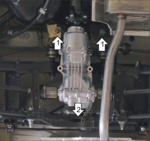 Защита MOTODOR заднего дифференциала Renault Duster 2012-2018 Внедорожник