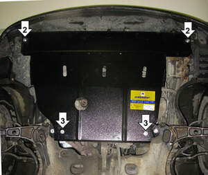 Защита MOTODOR двигателя, КПП Renault Laguna I  1993-2001 Хэтчбек