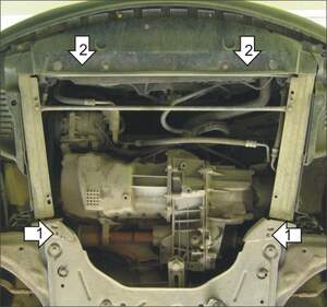 Защита MOTODOR двигателя, КПП Renault Laguna II 2001-2005 Хэтчбек, универсал Защита MOTODOR двигателя, КПП Renault Laguna II 2001-2005 Хэтчбек, универсал
