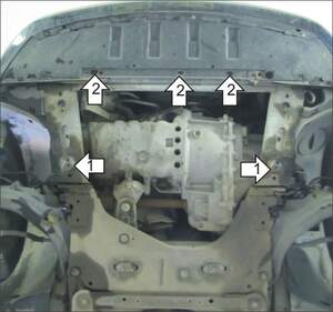 Защита MOTODOR двигателя, КПП Renault Megane II 2002-2009 универсал, Седан, кабрио, Хэтчбек Защита MOTODOR двигателя, КПП Renault Megane II 2002-2009 универсал, Седан, кабрио, Хэтчбек