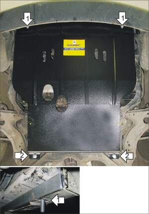 Защита MOTODOR двигателя, КПП Skoda Octavia I  1996-2004 Хэтчбек, универсал