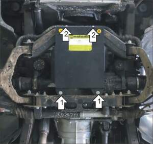 Защита MOTODOR переднего дифференциала, двигателя Ssangyong Rexton  2012-2018 Внедорожник