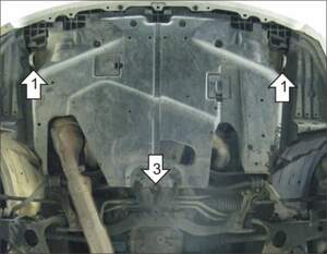 Защита MOTODOR двигателя Subaru Legacy  2006-2009 Седан, универсал