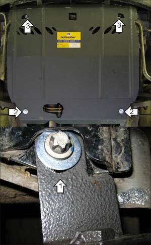 Усиленная защита картера двигателя, КПП (2 мм, сталь) для Suzuki Ignis 2003-2008