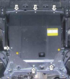 Защита MOTODOR двигателя, КПП Suzuki Sx4 2013- Хэтчбек