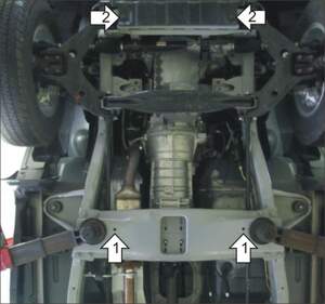 Защита MOTODOR двигателя, КПП Tagaz Tager 2008-2014 Внедорожник