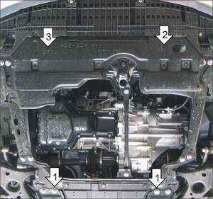 Защита MOTODOR двигателя, КПП Toyota Auris  2006-2012 Хэтчбек