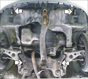 Защита MOTODOR двигателя, КПП Toyota Avensis  1997-2003 Хэтчбек, универсал, Седан