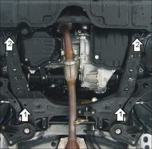 Защита MOTODOR двигателя, КПП Toyota Camry  2006-2011 Седан