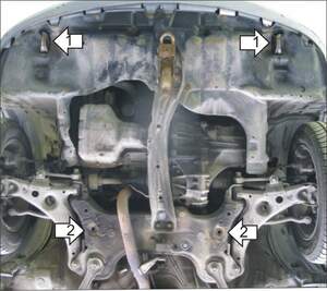 Защита MOTODOR двигателя, КПП Toyota Carina  1996-2001 Седан