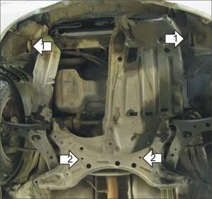 Защита MOTODOR двигателя, КПП Toyota Celica  1999-2006 купе