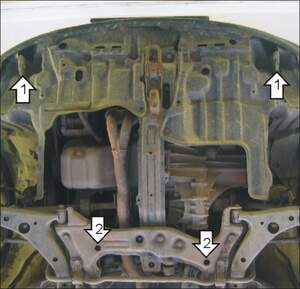 Защита MOTODOR двигателя, КПП Toyota Corolla  1995-2000 универсал, Хэтчбек, Седан