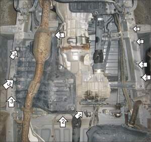 Усиленная защита КПП, раздаточной коробки (2 мм, сталь) для Toyota Hiace 2004-2019 Усиленная защита КПП, раздаточной коробки (2 мм, сталь) для Toyota Hiace 2004-2019