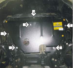 Защита MOTODOR двигателя, КПП Ford Galaxy  2006-2018 Вэн