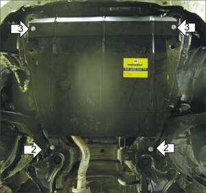 Защита MOTODOR двигателя, КПП Mitsubishi Grandis  1997-2003 Вэн