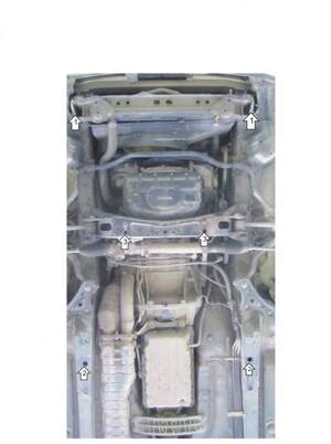 Усиленная защита картера двигателя, КПП (2 мм, сталь) для Toyota Progres седан 1997-2007, Toyota Mark II седан 2000-2004