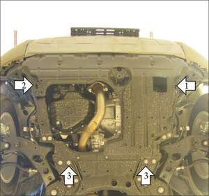 Защита MOTODOR двигателя, КПП Toyota RAV 4 2005-2013 Внедорожник