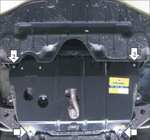 Защита MOTODOR двигателя, КПП, масляного фильтра Toyota Venza 2008-2012 Внедорожник
