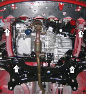 Защита MOTODOR двигателя, КПП Toyota Yaris  2005-2009 Хэтчбек