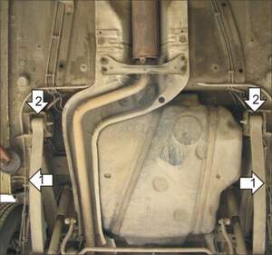Защита MOTODOR бензобака Volkswagen Caddy  2004-2018 универсал, фургон