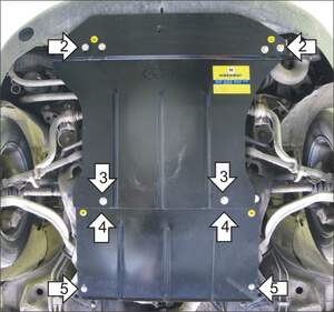 Защита MOTODOR двигателя, КПП Volkswagen Passat B5, B5+ 1996-2005 Седан, универсал