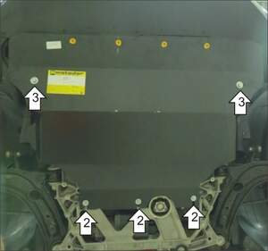 Защита MOTODOR двигателя, КПП Volkswagen Passat B8 2015- Седан