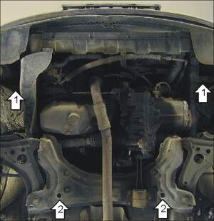 Защита MOTODOR двигателя, КПП Volkswagen Polo  1999-2001 Хэтчбек